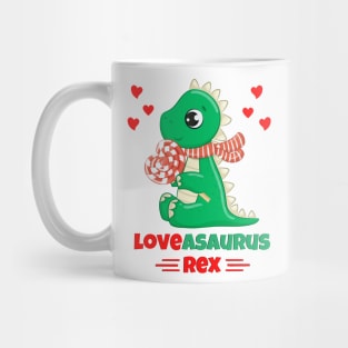 Loveasaurus Rex Valentine's Day dinosaur lovers Mug